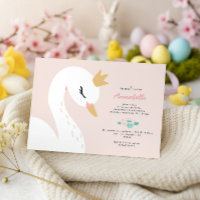 Bonitinha rosa, elegante, bonita, de cisne