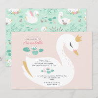 Bonitinha rosa, elegante, bonita, de cisne