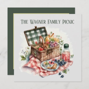 Convite Bonitinhos amantes de festas de piquenique