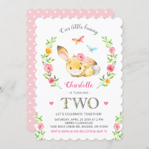 Convite Bonitinhos Florais Bonitos segundo Segunda Festa d