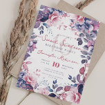 Convite Bonito Boho Purple Garden Floral Sweet 16 Party<br><div class="desc">Experimente uma noite de elegância e beleza enquanto o convidamos a celebrar uma festa do Grande Sweet 16. Dazzle em uma noite adornada com bonito motins florais pintados que evocam charme juvenil e sofisticação. Mergulhe em uma ambição espetacular projetada apenas para você, uma noite onde você é a estrela, tudo...</div>