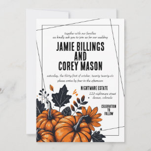 Convite Bonito Casamento de Pumpkins