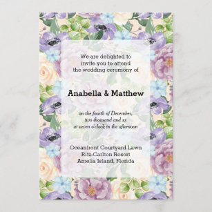 Convite Bonito Casamento Floral