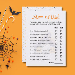 Convite Bonito Chá de fraldas De Halloween Adivinha Quem J
