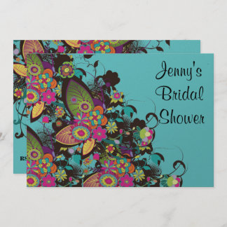 Convite bonito chá de panela frenesi de flores