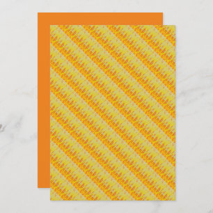 Convite Bonito cores quentes cor de laranja rosa-claro e b