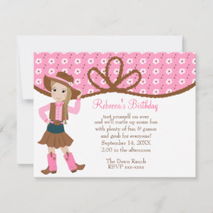 Convite Bonito Cowgirl!