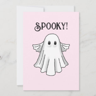 Convite Bonito e Assustador Feliz Halloween