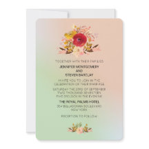 Bonito Floral Selvagens com Site de Casamento