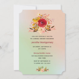 Convite Bonito Floral Wildflower Chá de panela Invite