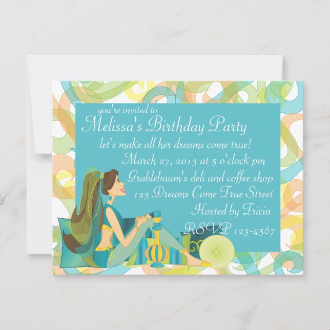 Convite Bonito Genie (Frente)