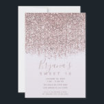 Convite Bonito Pink Sparkly Blush Glitter Sweet 16 Party<br><div class="desc">Personalizar para qualquer evento</div>