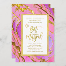Bonito rosa e Dourado Geode | Bat Mitzvah