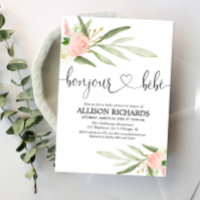 Bonjour bebe French Paris floral girl chá de frald
