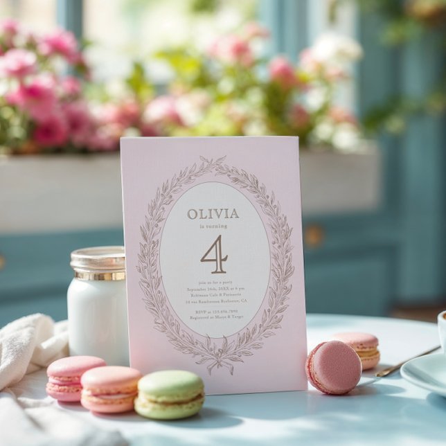 Convite Bonjour Bebe French Patisserie Festa de aniversári (Criador carregado)