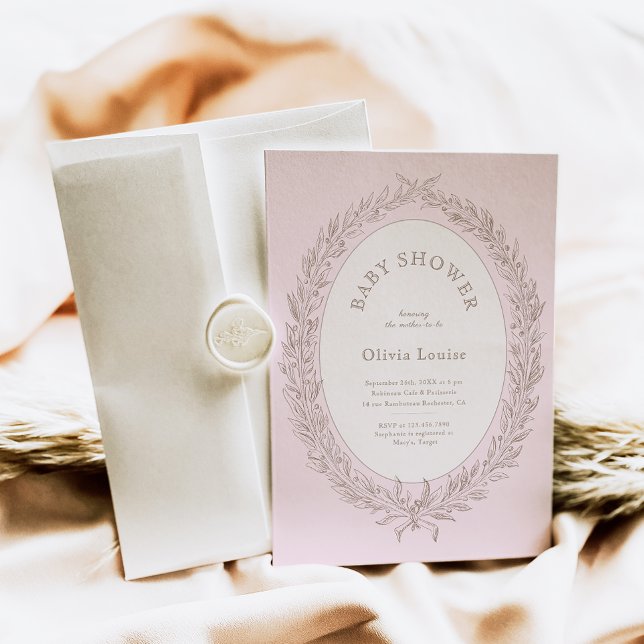 Convite Bonjour Bebe French Patisseriserie Chá de fraldas  (Criador carregado)