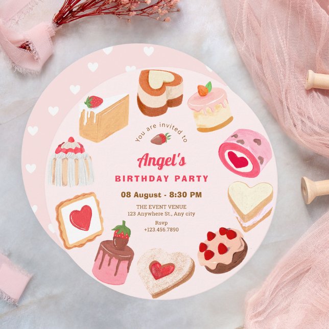 Convite Bons doces, doce aniversário (Criador carregado)