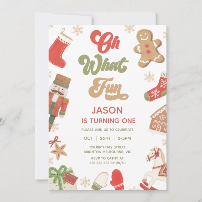 Convite Bons Red Green Boys Que Belo Aniversário (Frente)