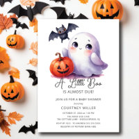 Boo Adorável Está Quase Com Chá de fraldas Devido