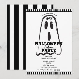 Convite BOO! Fantasma Bonito Assustador Festa de Fantasia 