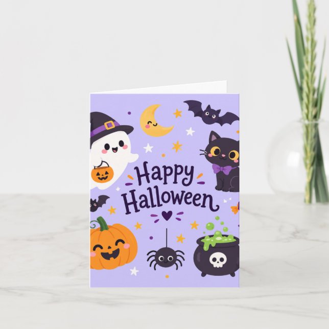 Convite boo halloween (Frente)