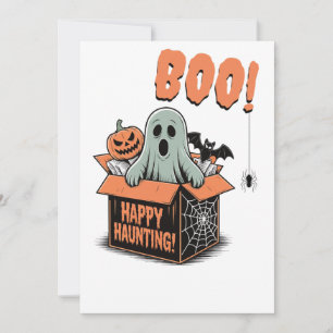 Convite Boo! Noite de Halloween
