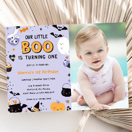 Convite Boo Primeiro Aniversário Nosso Pequeno Boo Está Vi