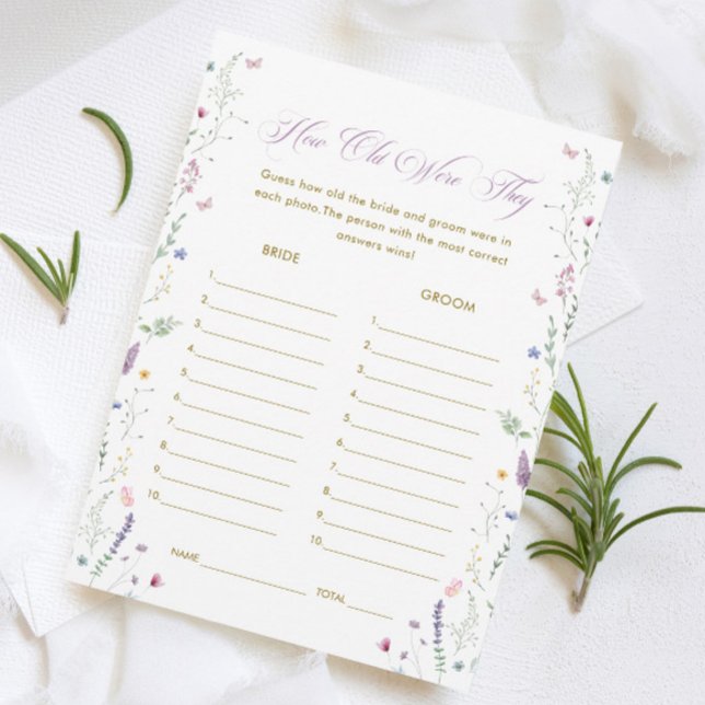 Convite Book themed Bridal Shower Age Guessing Game Card (Criador carregado)