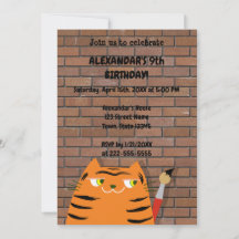 Booo O Gato , Feliz Aniversário Infantil Tigre de