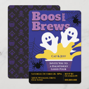 Convite Boos & Brews, Festa de Cerveja Assombrada, Hallowe