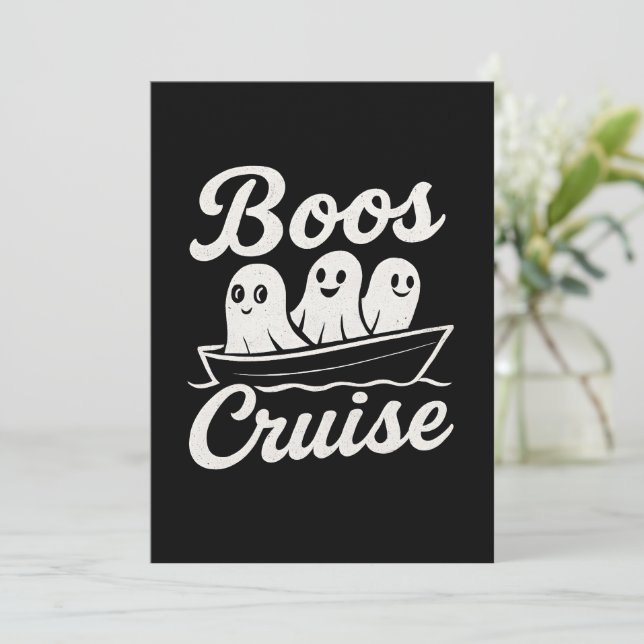 Convite Boos cruise  (Em pé/Frente)