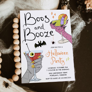 Convite Boos e Bebidas Espetaculares Coquetéis Festa de Ha