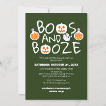 Boos e Booze Festa de Figurino de Halloween Spooky