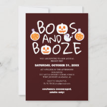 Boos e Booze Festa de Figurino de Halloween Spooky