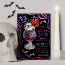 Boos e Booze Figurinos e Cocktails do Halloween