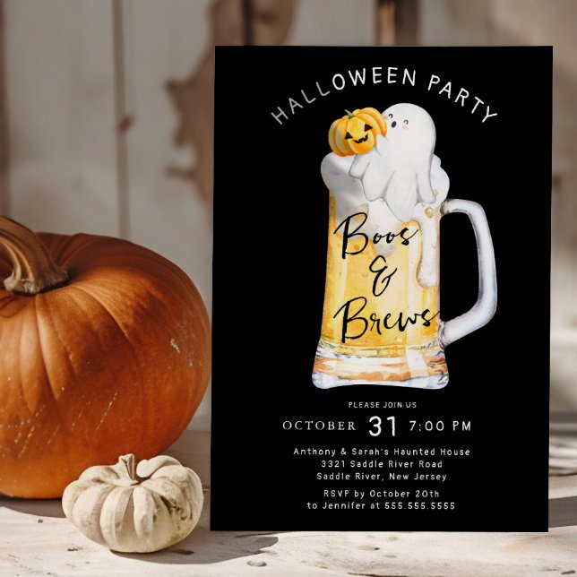 Convite Boos e Breve Festa de Halloween (Criador carregado)