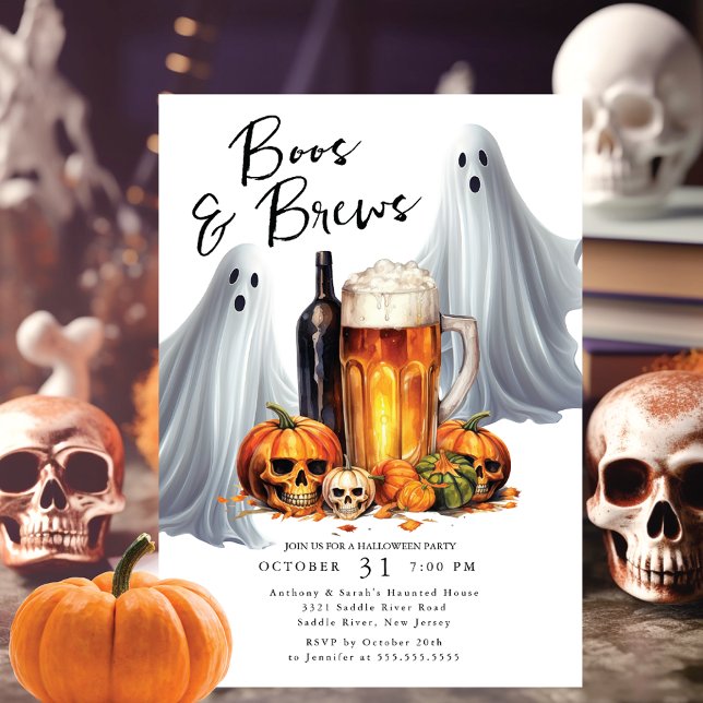 Convite Boos e Breve Festa de Halloween (Criador carregado)