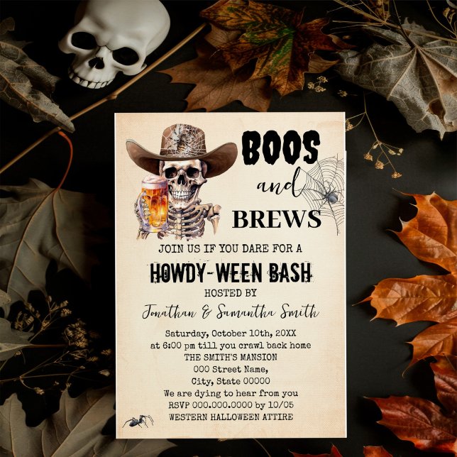 Convite Boos e Quebra o Halloween Cerveja Halloween Festa  (Criador carregado)
