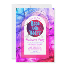 Boos Rosa e Booze Festa de Halloween Adulto Louco