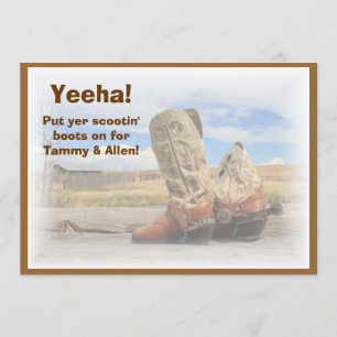 Convite Boot Scootin 'Western Dance Weditation