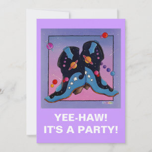 Convite - Boots do Cowboy Meia-Noite