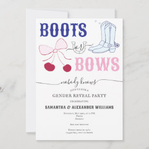 Convite Boots ou Arcos País/Gênero Revelar Chá de fraldas
