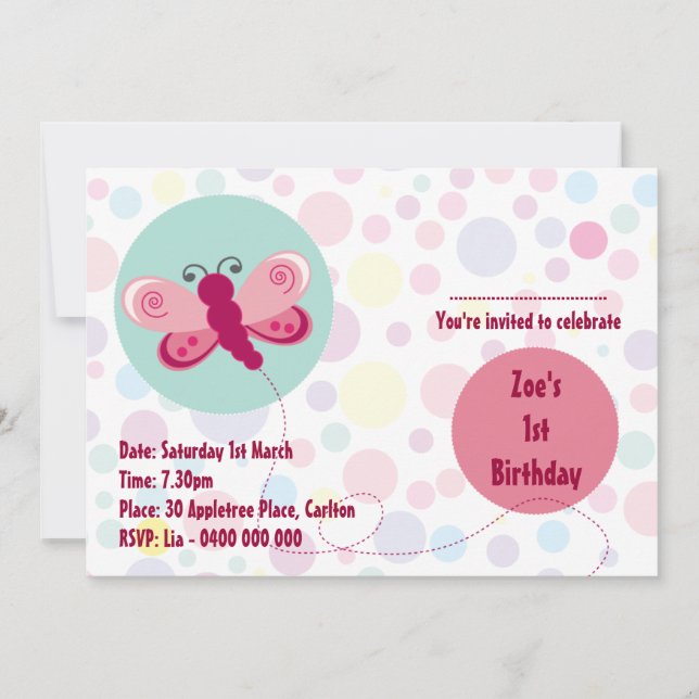 Convite Borboleta (Frente)