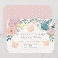 Borboleta Beija Floral Rosa Rosa Aniversário