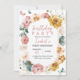 Convite Borboleta Birthday