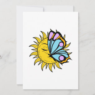 Convite Borboleta Celestial Sun