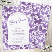 Borboleta Chá de fraldas Aquarela Puro