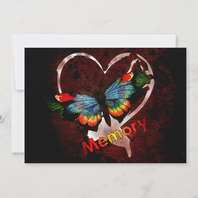 Convite Borboleta da memória (Frente)