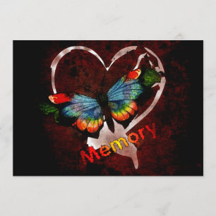 Convite Borboleta da memória