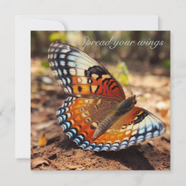 Convite Borboleta espalhando suas asas